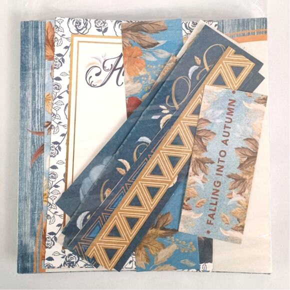 Blue Harvest Pumpkin 6x6 Cardstock Mini Kit 40+ Pcs - Picture 6 of 8